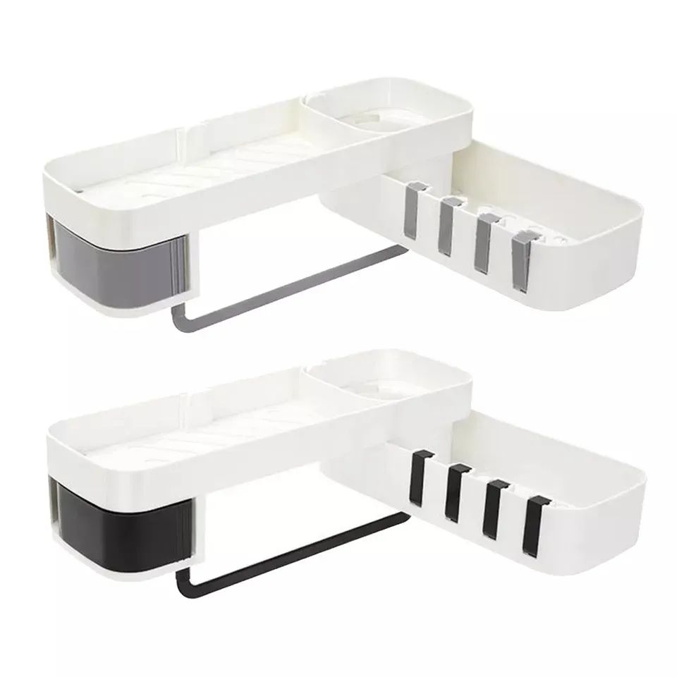 Étagère d'angle polyvalente/de salle de bains