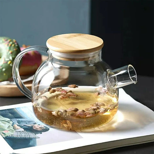 Théière en borosilicate résistant à la chaleur