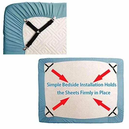 Fixations/Grip de literie 4Pc