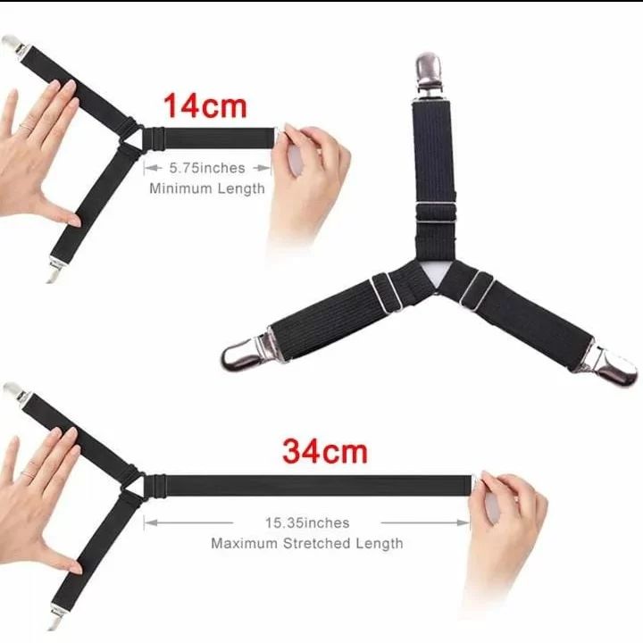 Fixations/Grip de literie 4Pc