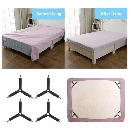 Fixations/Grip de literie 4Pc