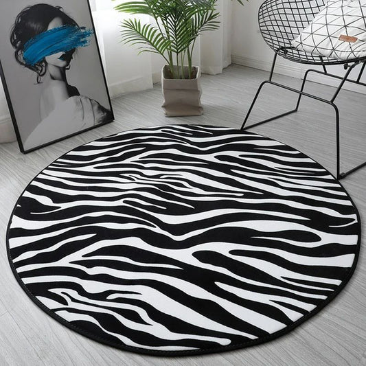 Tapis ronds à motifs