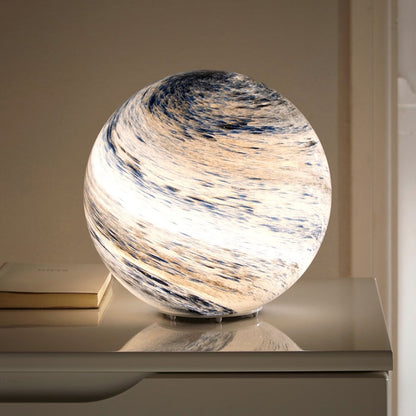 Floroux Lunar Floor Lamp | Elegant LED Glass Lamp | Ambient Light for the Home | Planetary Decoration | USB Charging