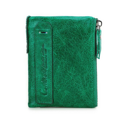 CompactWallet - portefeuille élégante à double fermeture éclair