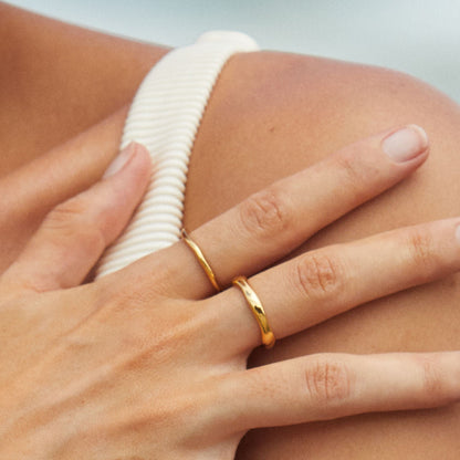 Ensemble de bagues empilables élégantes - Luna