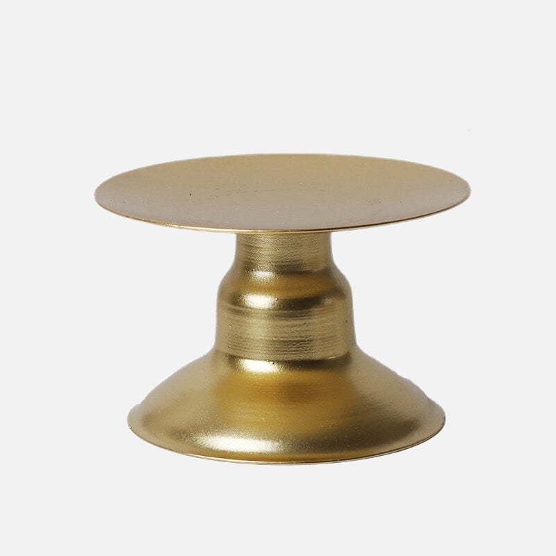 Bougeoir encombrant en or feuillage