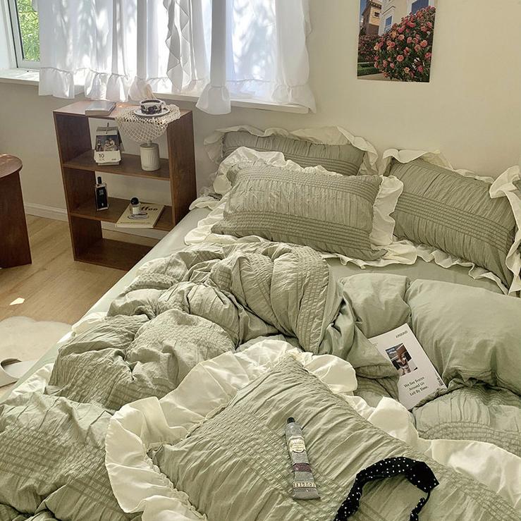 Floroux Ensemble de literie Soft Ruffle