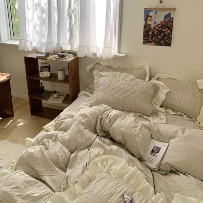 Floroux Ensemble de literie Soft Ruffle