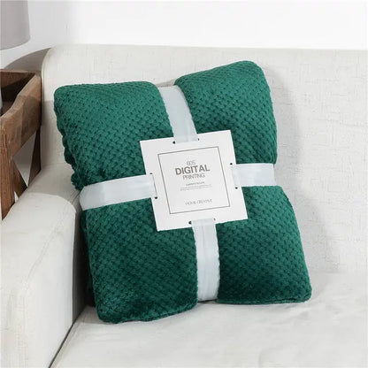 DouceHiver - Plaid Douillet en Flanelle pour Lit d'Hiver