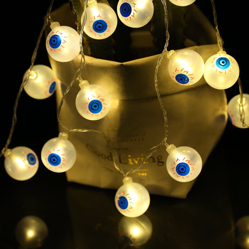 Décor de guirlande lumineuse LED d'Halloween - Citrouille