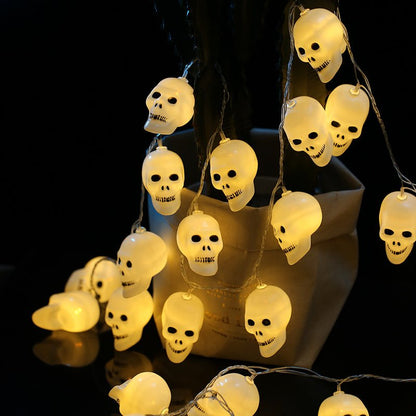 Décor de guirlande lumineuse LED d'Halloween - Citrouille