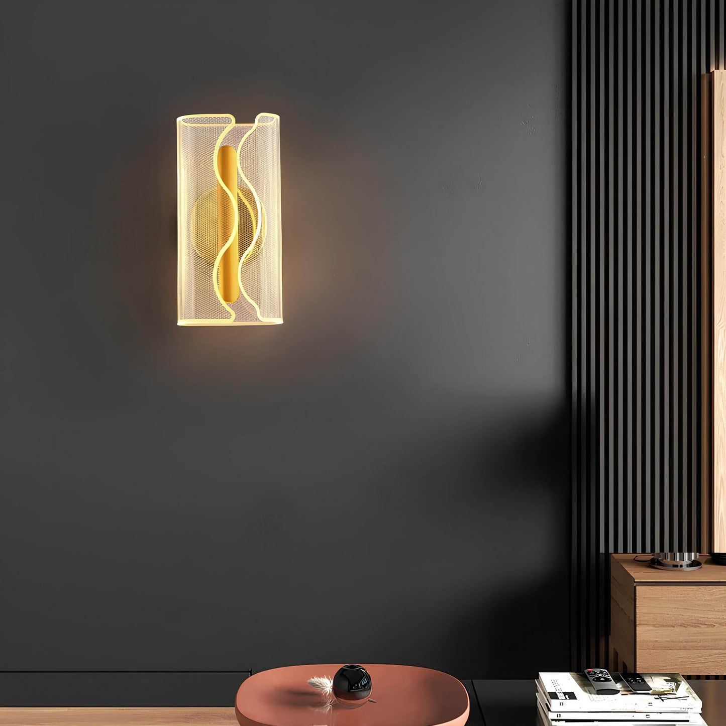 Floroux - Élégante lampe murale LED au style scandinave pour un living harmonieux