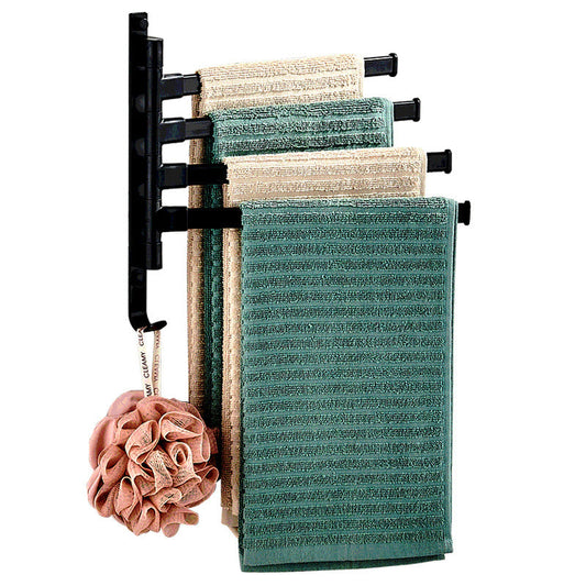 Stylish Towelly Porte-serviettes - en métal noir élégant