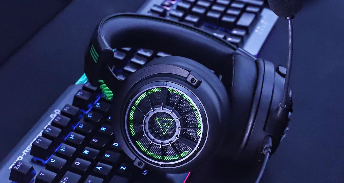 EKSA E5000 Pro Casque de Gaming Filaire avec Microphone - TWS Réduction de Bruit HiFi Stéréo Surround 7.1 Casque Dynamique