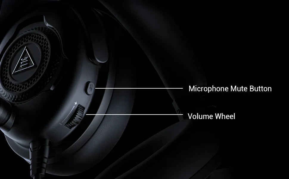 EKSA E4 Casque de jeu filaire avec microphone - Casque dynamique HiFi stéréo à réduction de bruit TWS