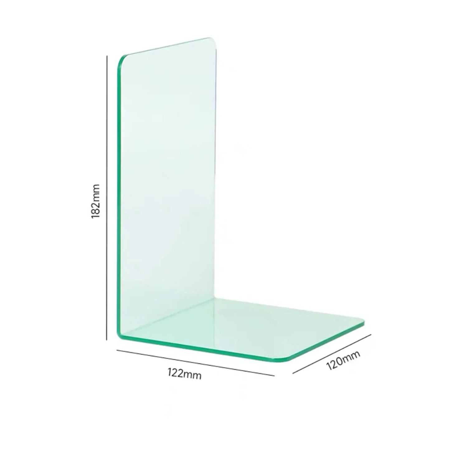 Supports de livre en acrylique transparent robuste pour l'organisation à domicile et au bureau