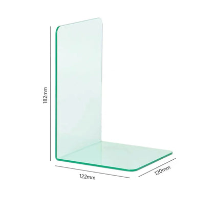 Supports de livre en acrylique transparent robuste pour l'organisation à domicile et au bureau