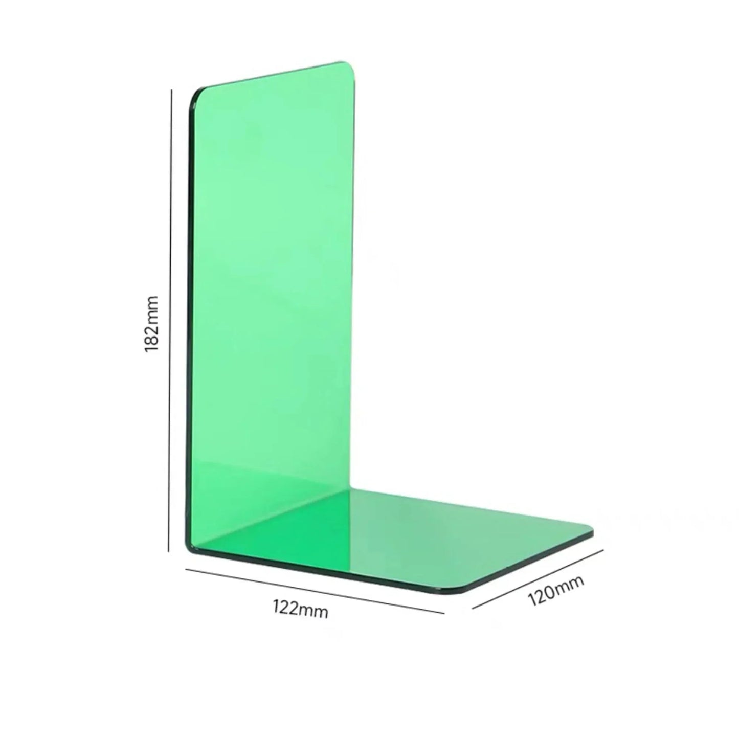 Supports de livre en acrylique transparent robuste pour l'organisation à domicile et au bureau