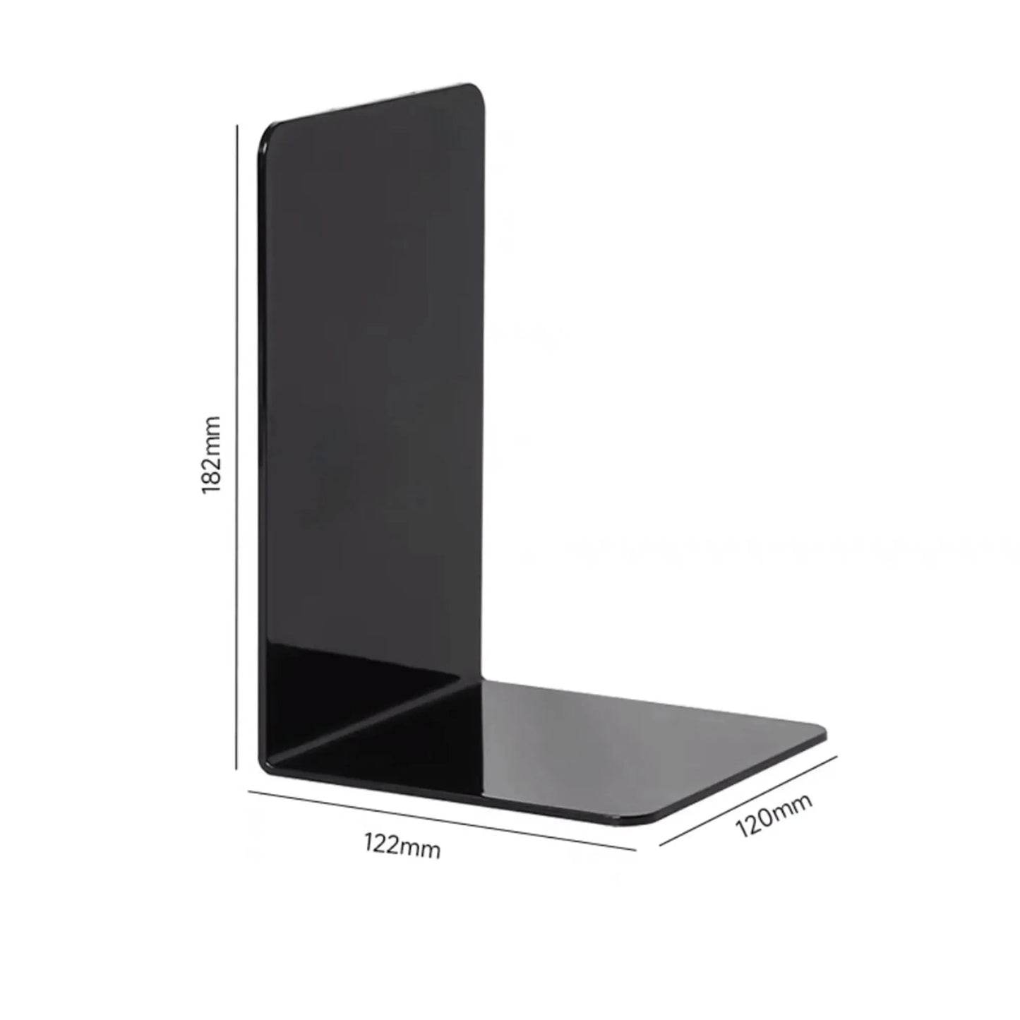 Supports de livre en acrylique transparent robuste pour l'organisation à domicile et au bureau