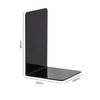 Supports de livre en acrylique transparent robuste pour l'organisation à domicile et au bureau