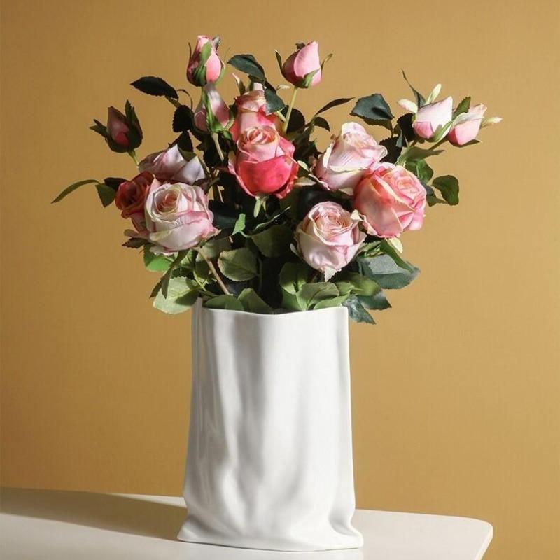 Ceramic vase Floroux | Elegant decoration | Colorful accessory for the home | For flowers and dry arrangements