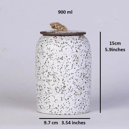 Floroux airtight coffee container in ceramic | Aroma protection for coffee and tea | Elegant storage | Freshness container for the kitchen
