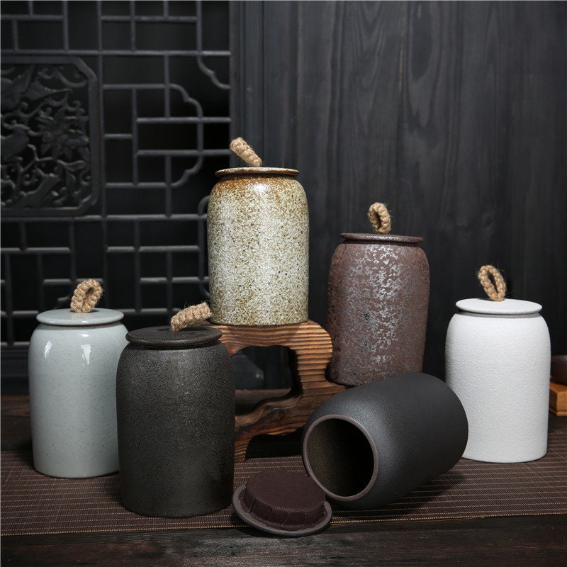 Floroux airtight coffee container in ceramic | Aroma protection for coffee and tea | Elegant storage | Freshness container for the kitchen
