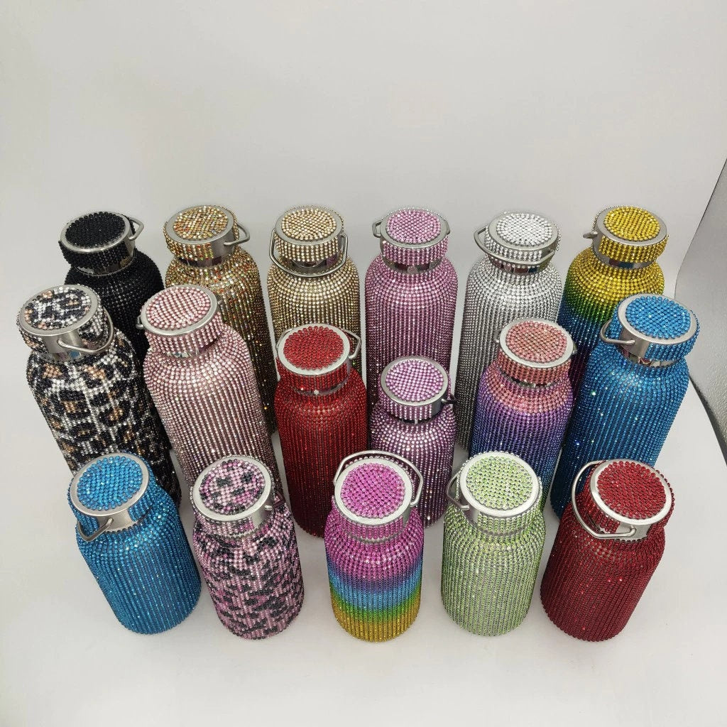 Floroux Glitter Insulated Bottle | Double Layer Stainless Steel | Insulated Bottle for Sports & Travel