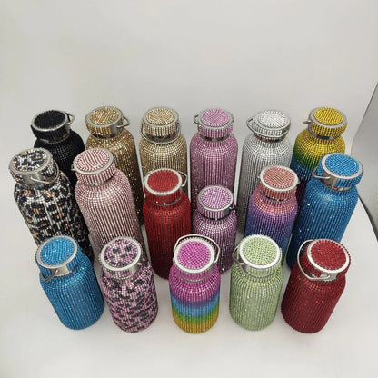 Floroux Glitter Insulated Bottle | Double Layer Stainless Steel | Insulated Bottle for Sports & Travel