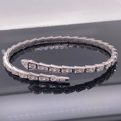 Bande d'éternité – Bracelet serpent luxe avec finition brillante