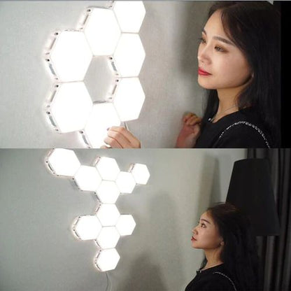 Floroux Modular LED Lumière tactile | Panneau mural créatif | Contrôle tactile intelligent | Éclairage LED dimmable pour la maison et le bureau