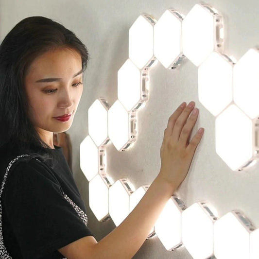 Floroux Modular LED Lumière tactile | Panneau mural créatif | Contrôle tactile intelligent | Éclairage LED dimmable pour la maison et le bureau