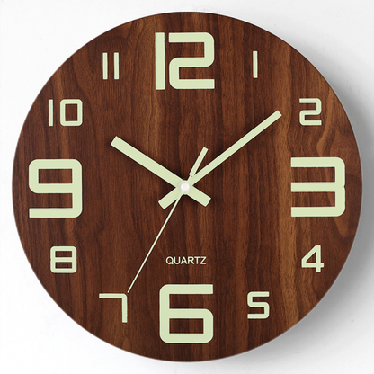 Horloge murale en bois Floroux