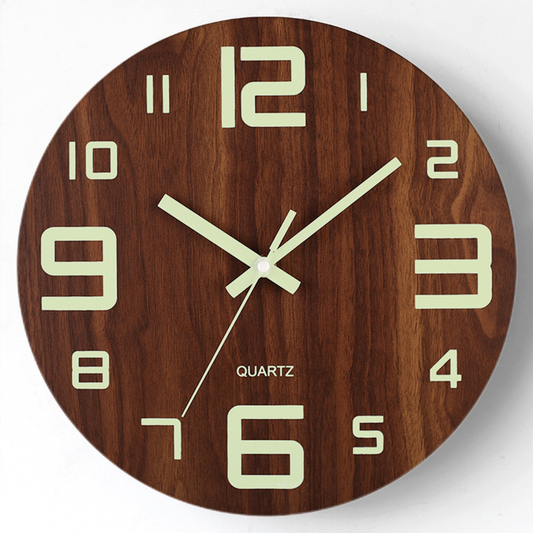 Horloge murale en bois Floroux