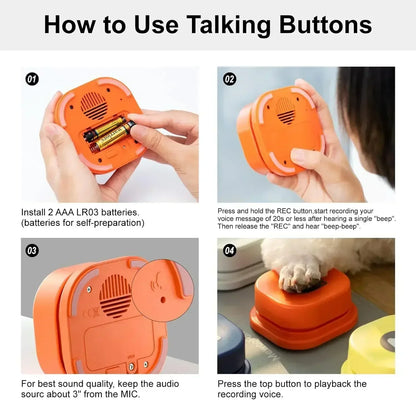BarkTalk – Boutons Interactifs pour l'Entraînement des Chiens