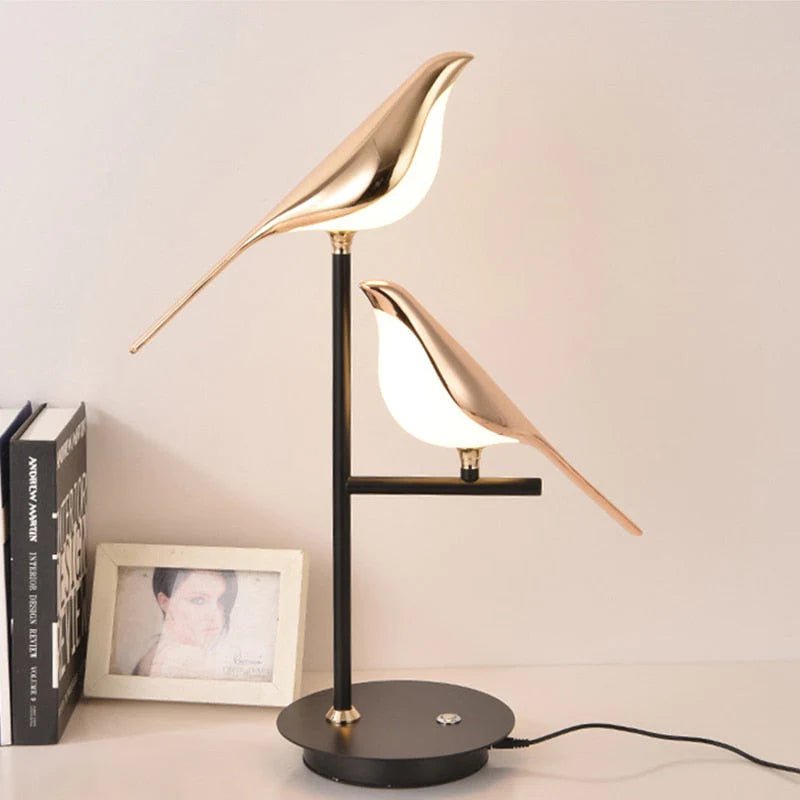 Lampe de table LED oiseau