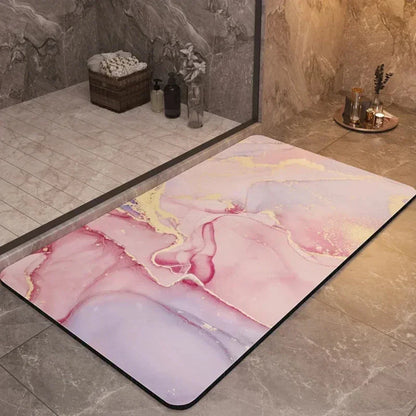 Floroux de Bain Antidérapant et Ultra-absorbant - Sèche rapidement