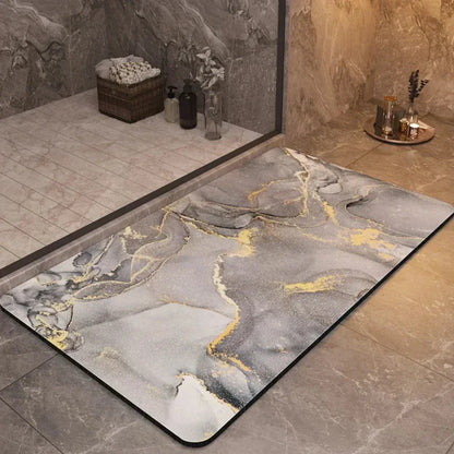 Floroux de Bain Antidérapant et Ultra-absorbant - Sèche rapidement