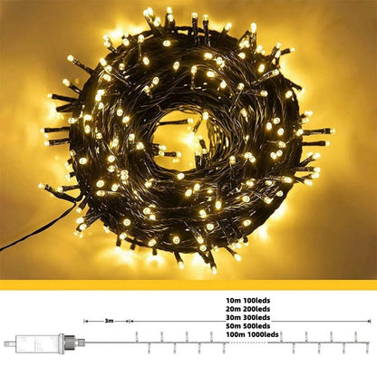 Kerst Delight - Éclairage de rideau LED magique pour l'extérieur