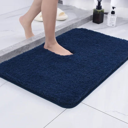 Floroux de Bain Ultra-Doux en fourrure et microfibre - Antidérapant et absorbant