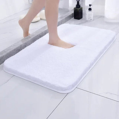 Floroux de Bain Ultra-Doux en fourrure et microfibre - Antidérapant et absorbant