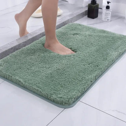 Floroux de Bain Ultra-Doux en fourrure et microfibre - Antidérapant et absorbant
