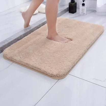 Floroux de Bain Ultra-Doux en fourrure et microfibre - Antidérapant et absorbant
