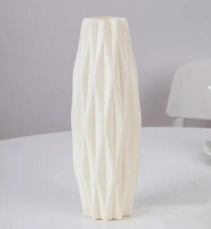 Floroux Geometric Flower Vase | Narrow Vase | Modern Design | Home & Office Decoration