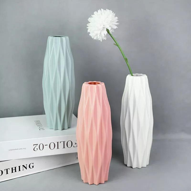 Floroux Geometric Flower Vase | Narrow Vase | Modern Design | Home & Office Decoration
