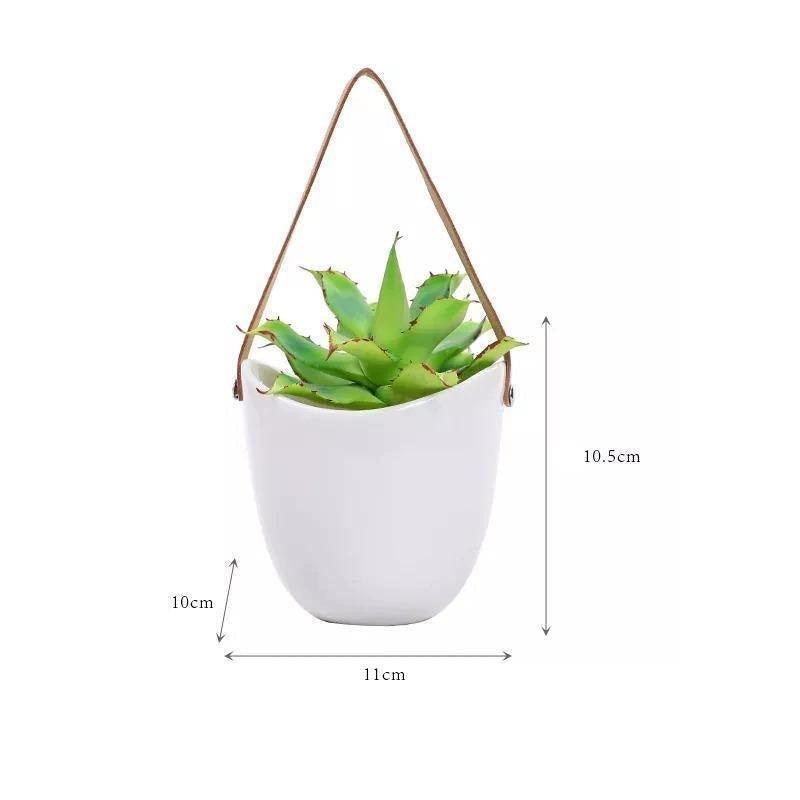 Ceramic flower pots Floroux in bag shape | Elegant plant stands | Home and garden decoration