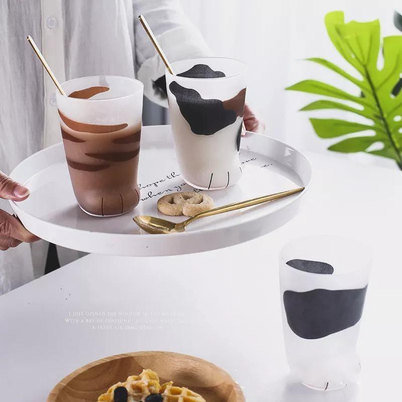 Floroux Design Pattes de Chat Verres | Jolis Verres à Boire pour la Maison | Décoration & Fonction