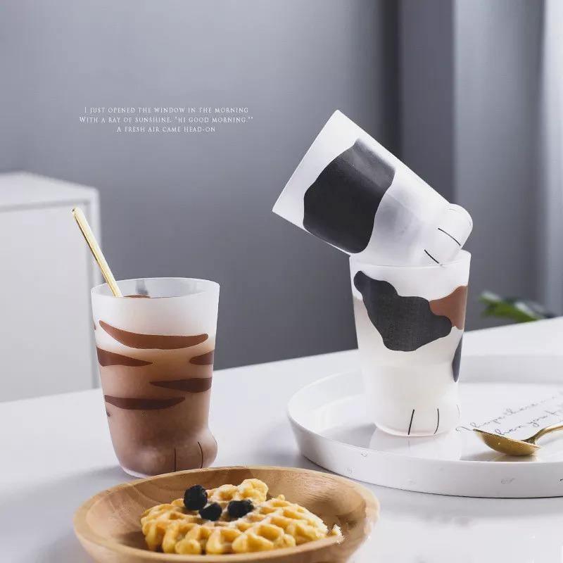 Floroux Design Pattes de Chat Verres | Jolis Verres à Boire pour la Maison | Décoration & Fonction