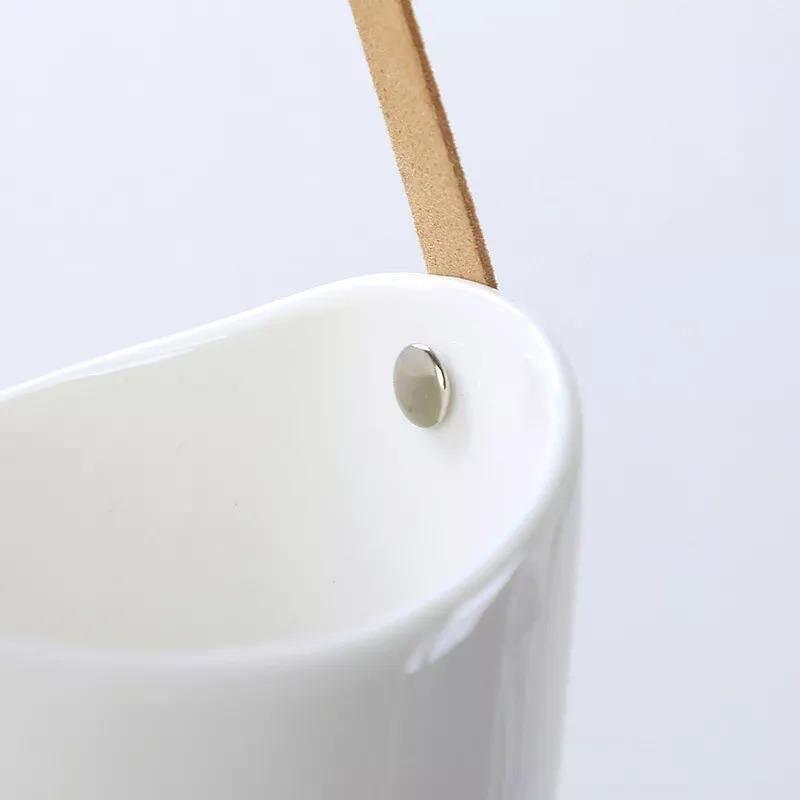 Ceramic flower pots Floroux in bag shape | Elegant plant stands | Home and garden decoration