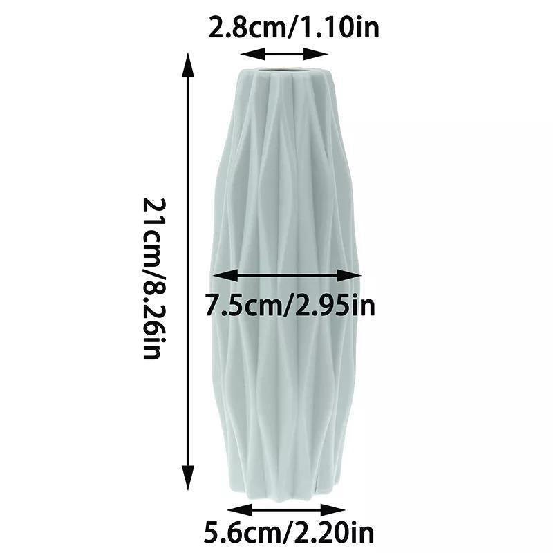 Floroux Geometric Flower Vase | Narrow Vase | Modern Design | Home & Office Decoration